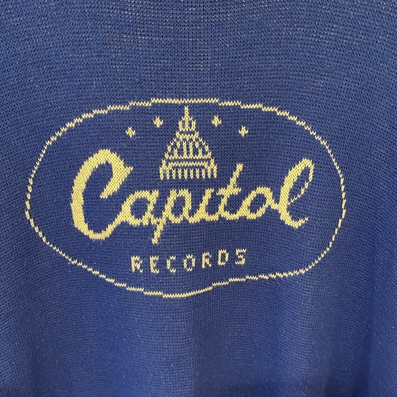 Vintage Capitol Records Sweater L - Picture 3 of 5